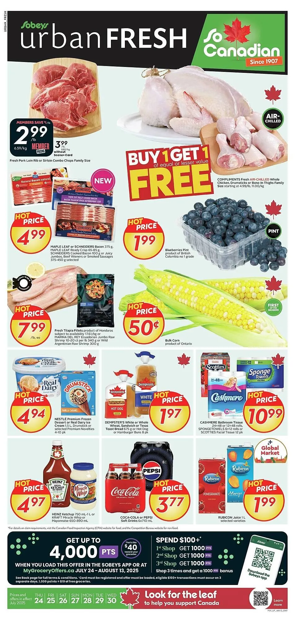 Sobeys flyer from July 25 to August 1 2025 - flyer page 1