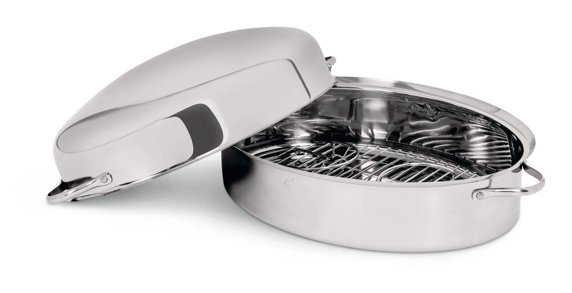 Lagostina 18/10 Stainless Steel Roaster w/ Removable Rack, 43 x 33cm