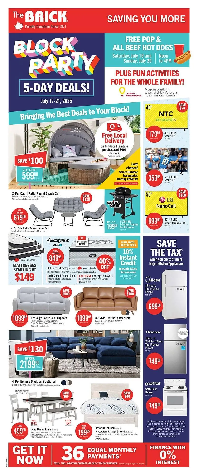 The Brick flyer from July 17 to July 31 2025 - flyer page 1