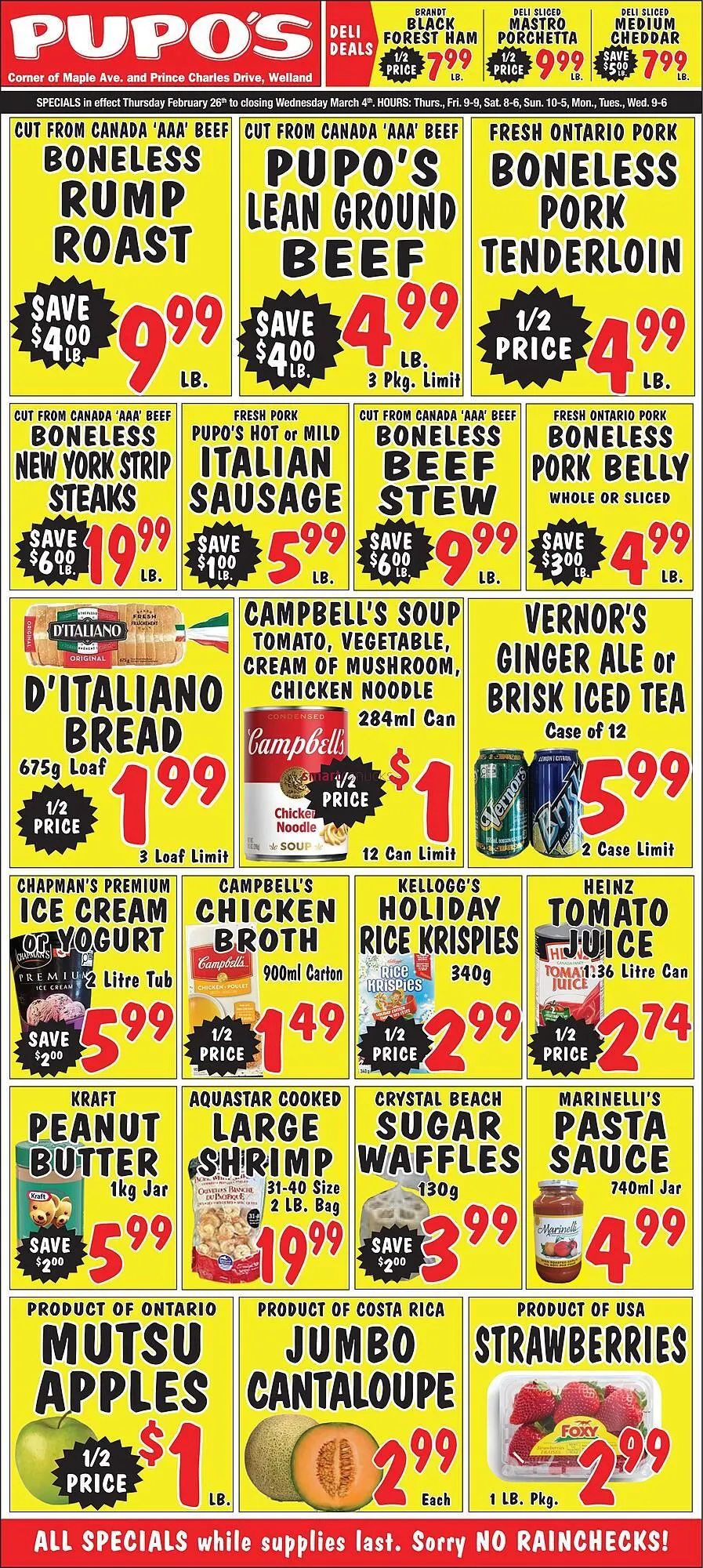 Pupo's Food Market flyer from February 26 to March 4 2026 - flyer page 1