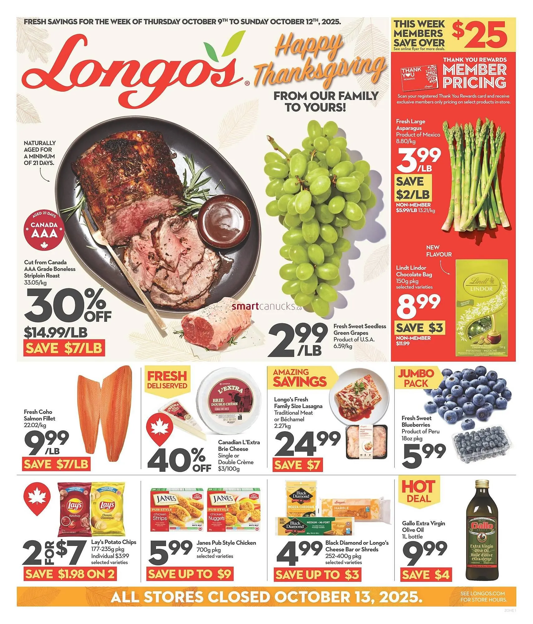 Longo's flyer from October 9 to October 15 2025 - flyer page 1