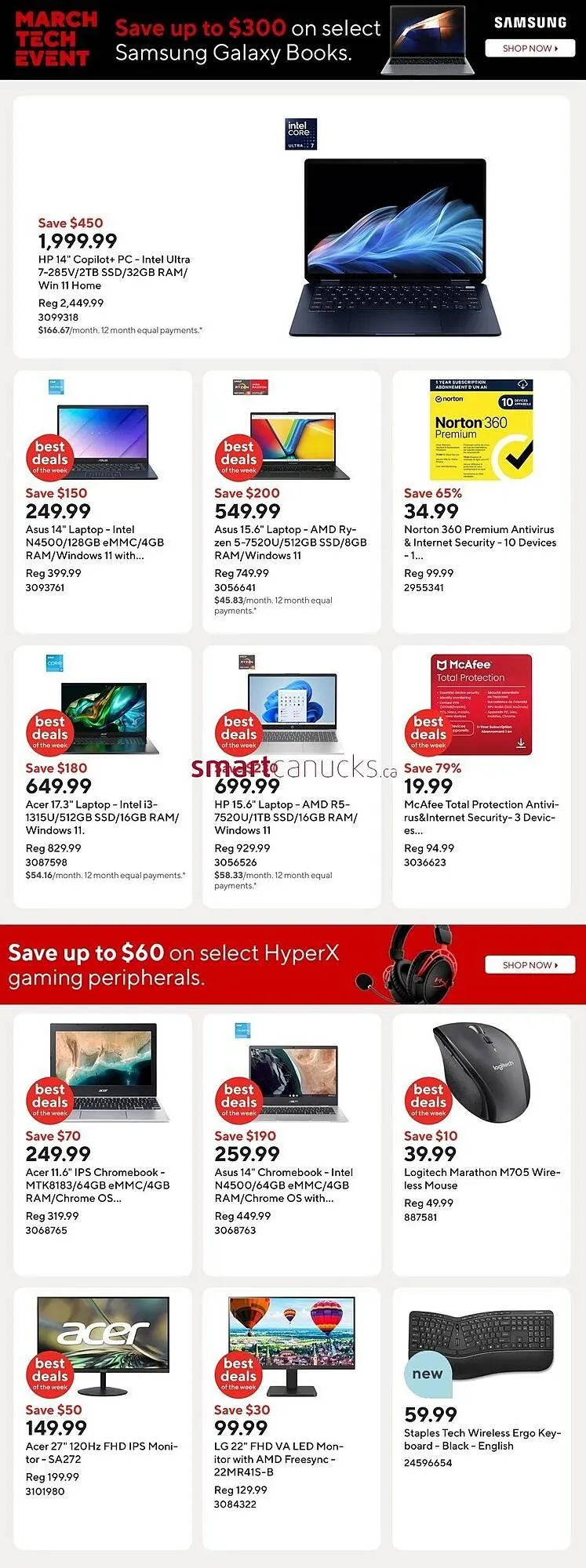 Staples flyer from March 26 to April 1 2025 - flyer page 3