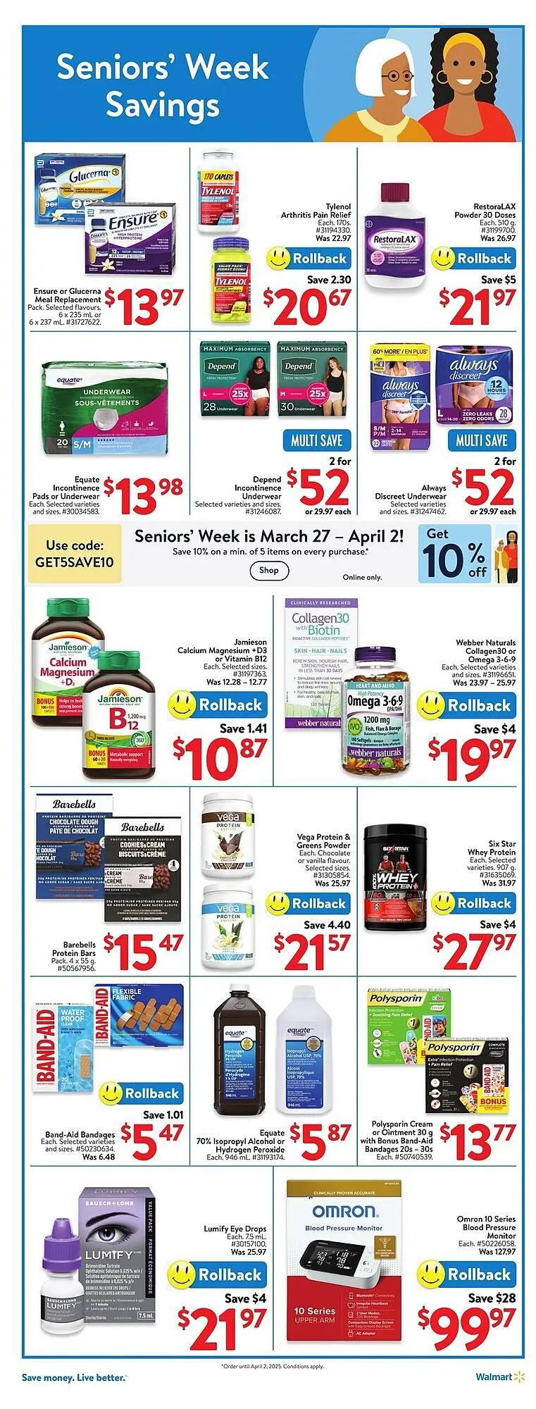 Walmart flyer from March 26 to April 1 2025 - flyer page 18