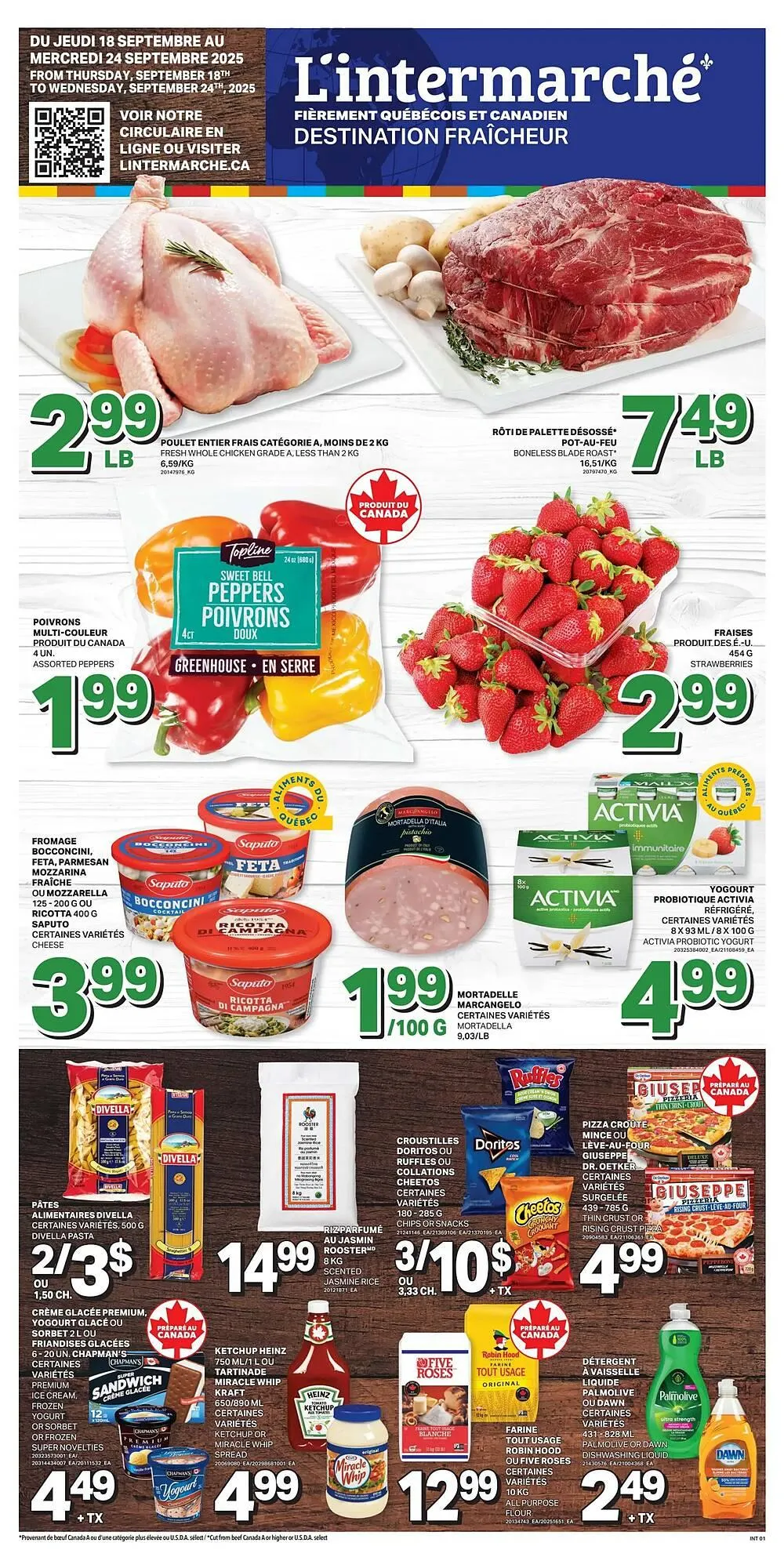L'Intermarché flyer from September 18 to September 24 2025 - flyer page 1