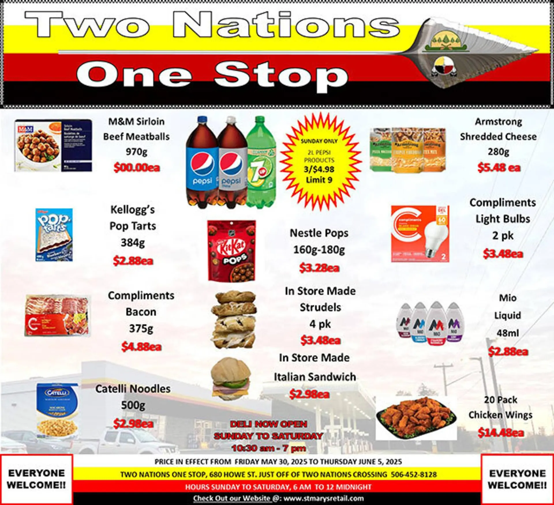 Two Nations One Stop flyer - 1