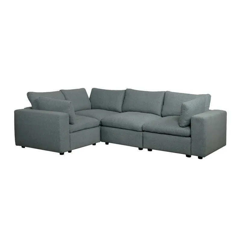 Sectionnel modulaire gris - 6 mcx