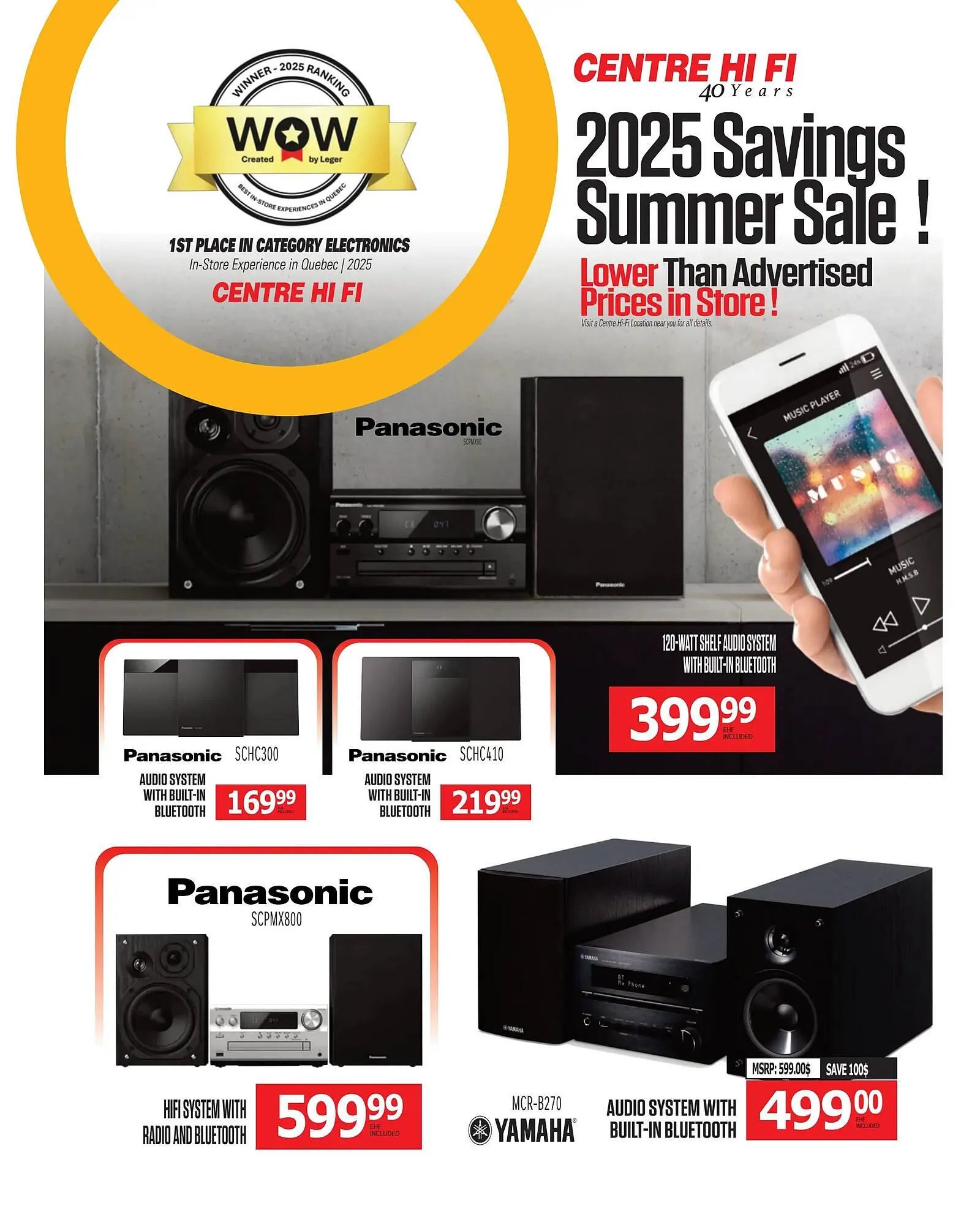 Centre Hi-Fi flyer from July 18 to July 24 2025 - flyer page 39