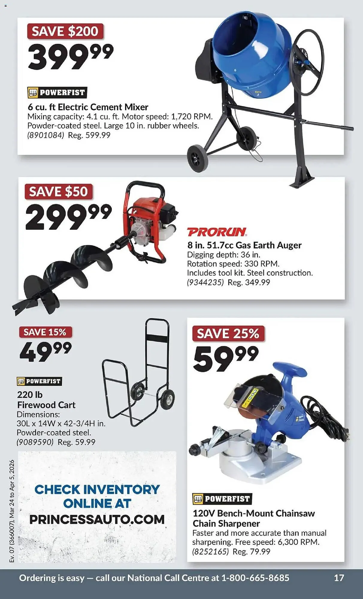 Princess Auto flyer from March 24 to April 6 2026 - flyer page 25