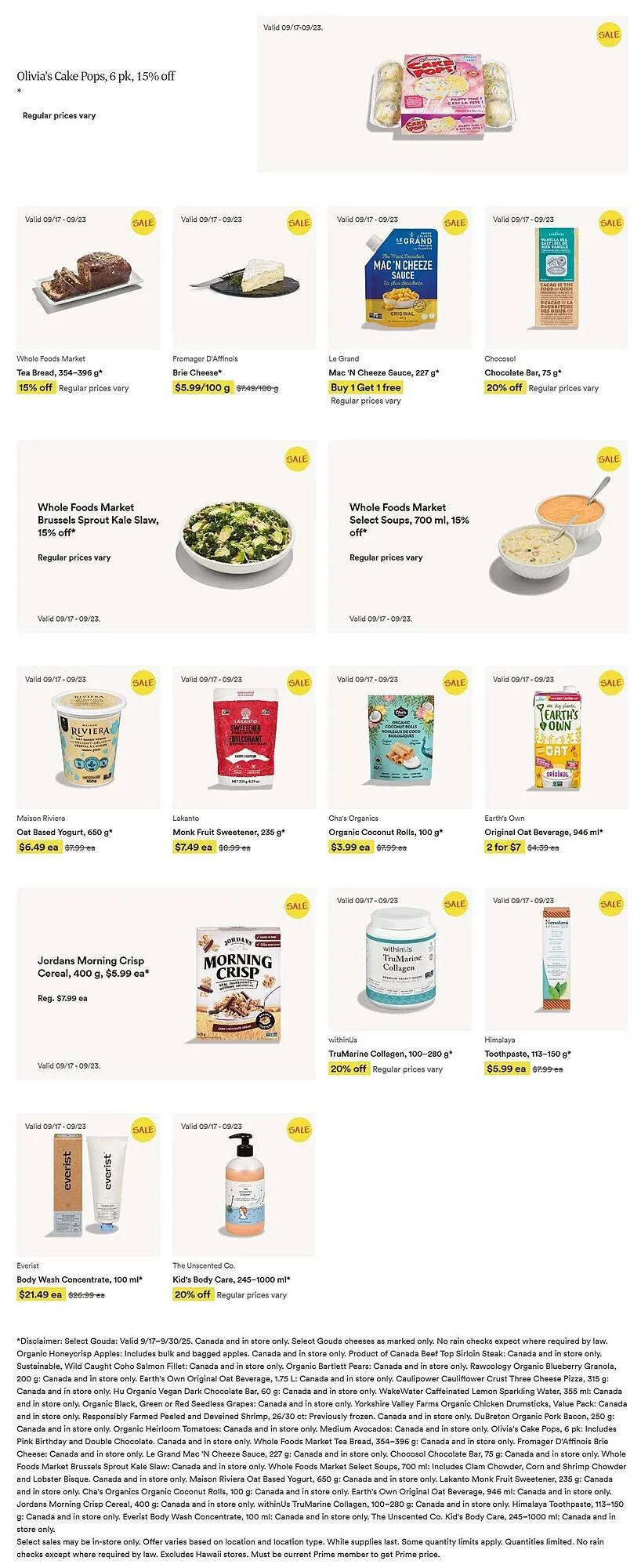 Whole Foods Market flyer from September 18 to September 25 2025 - flyer page 2