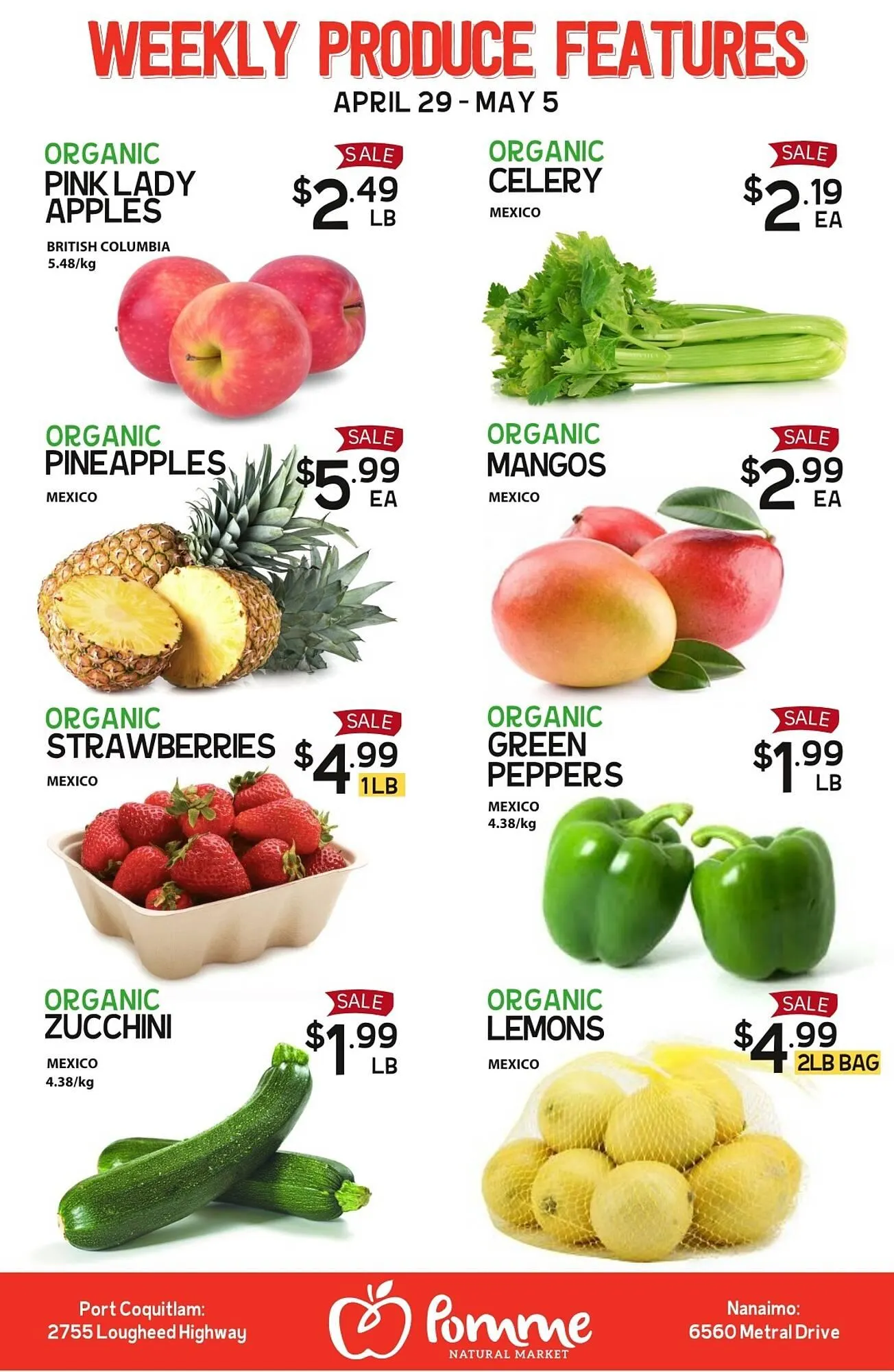 Pomme Natural Market flyer - 1