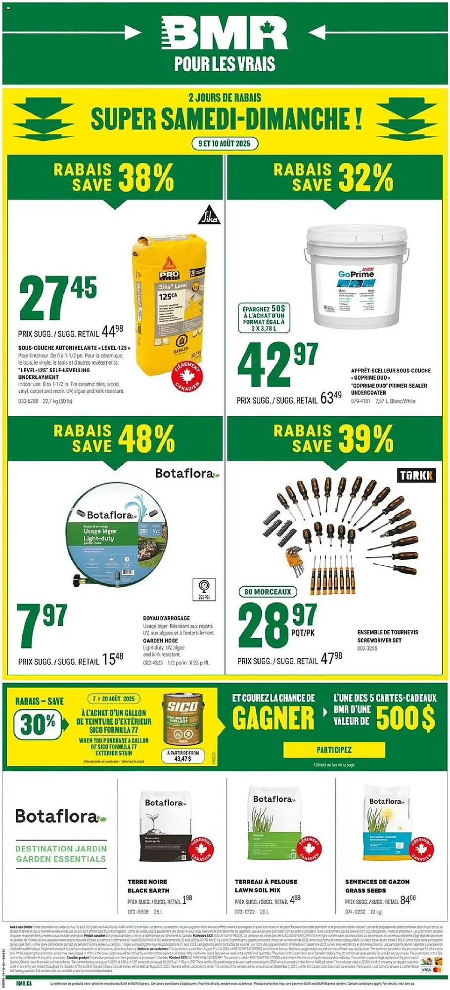 BMR flyer from August 9 to August 11 2025 - flyer page 1