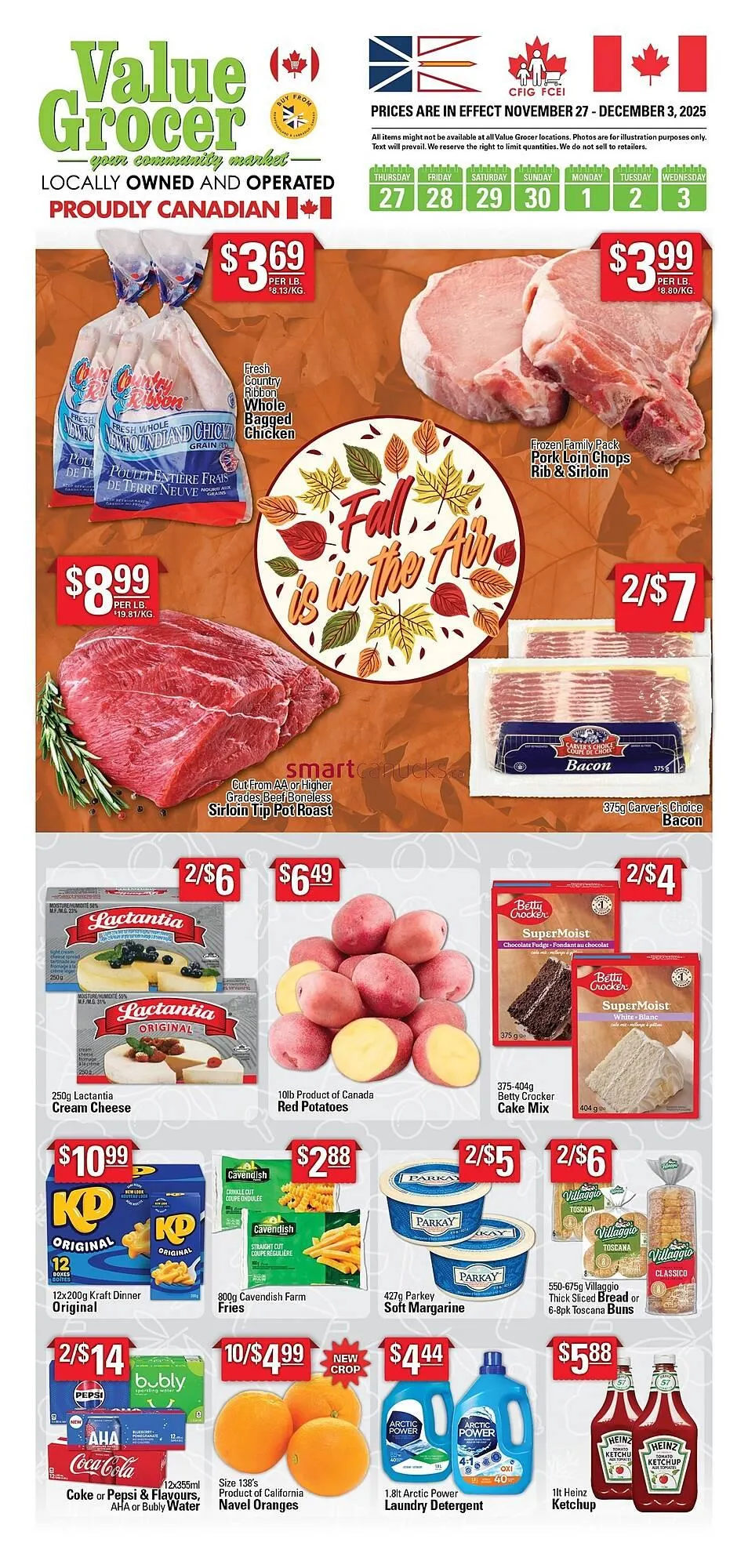 Value Grocer flyer from November 26 to December 2 2025 - flyer page 1