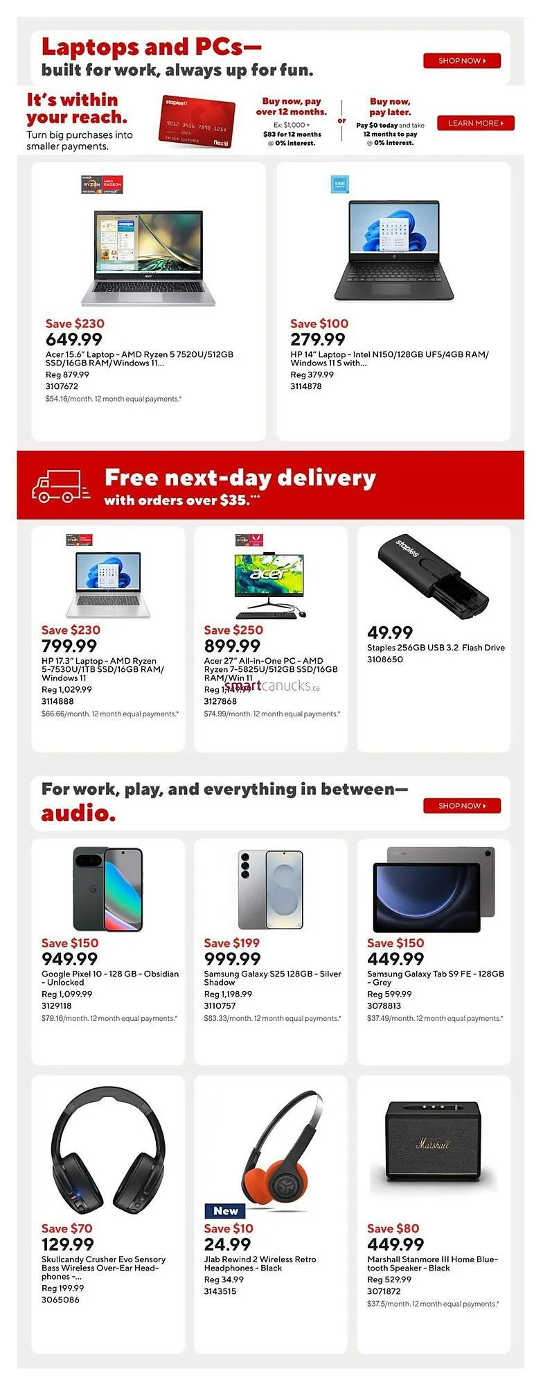 Staples flyer from January 30 to February 5 2026 - flyer page 11