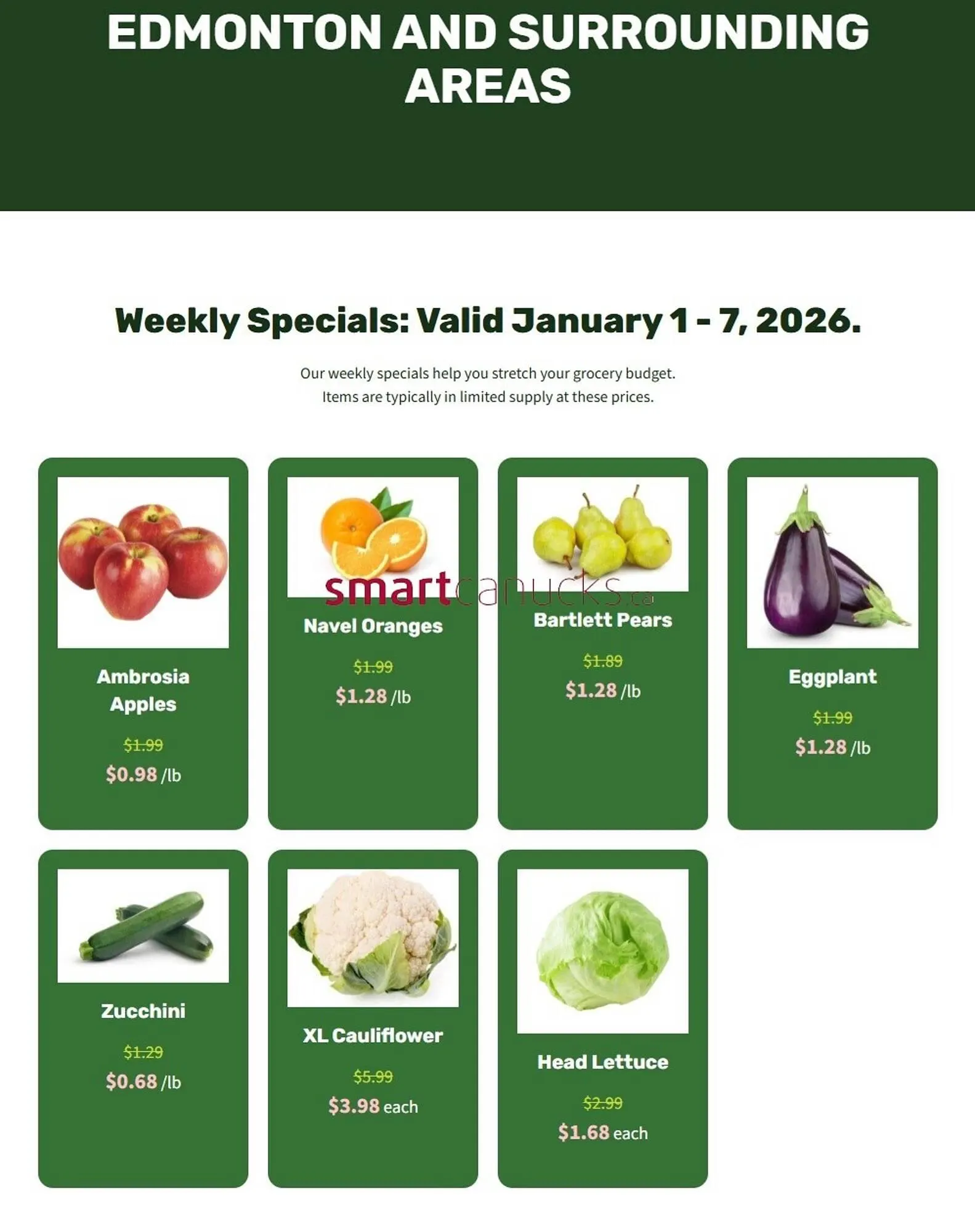 H&W Produce flyer from January 1 to January 7 2026 - flyer page 2