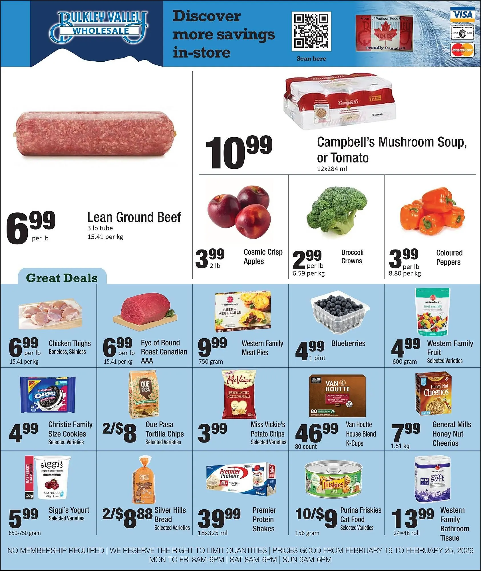 Bulkley Valley Wholesale flyer from February 19 to February 25 2026 - flyer page 1