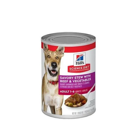 Ragoût de boeuf et légumes pour chiens adultes, 363 g