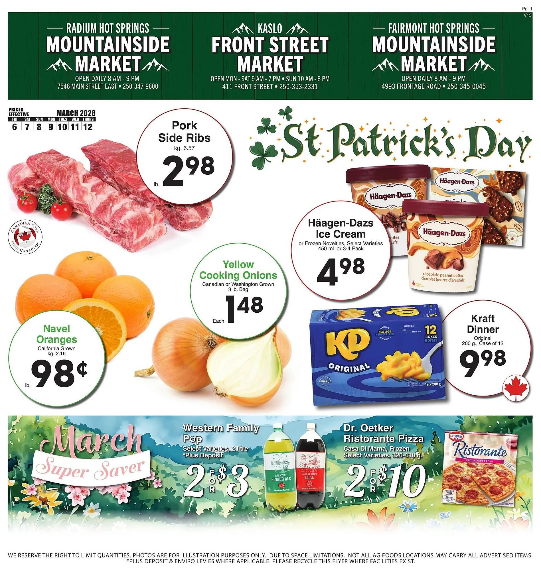 AG Foods flyer from March 6 to March 12 2026 - flyer page 1