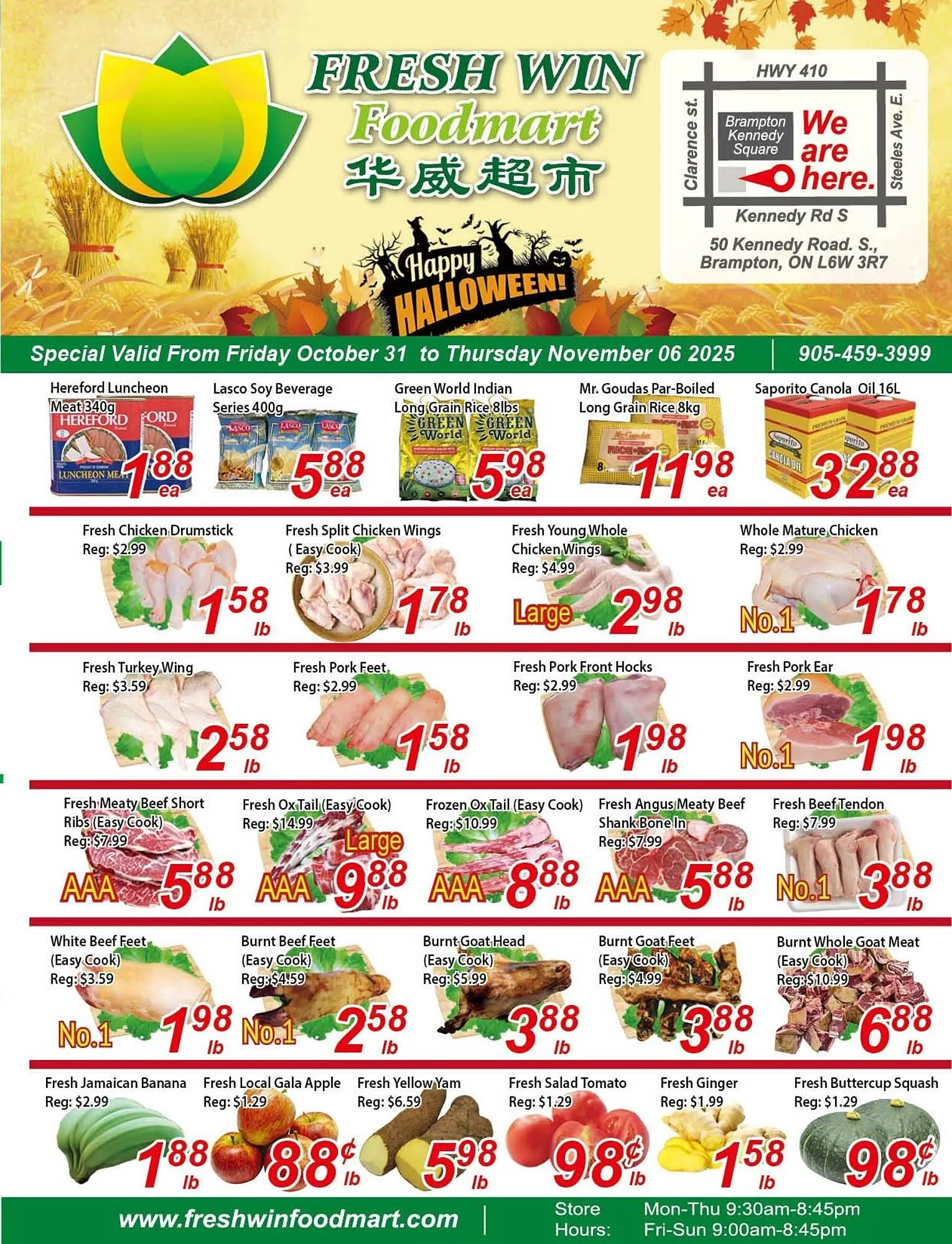 Fresh Win Foodmart flyer from October 31 to November 6 2025 - flyer page 1