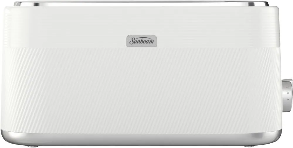 Sunbeam 4 Slice Obliq Collection Toaster White