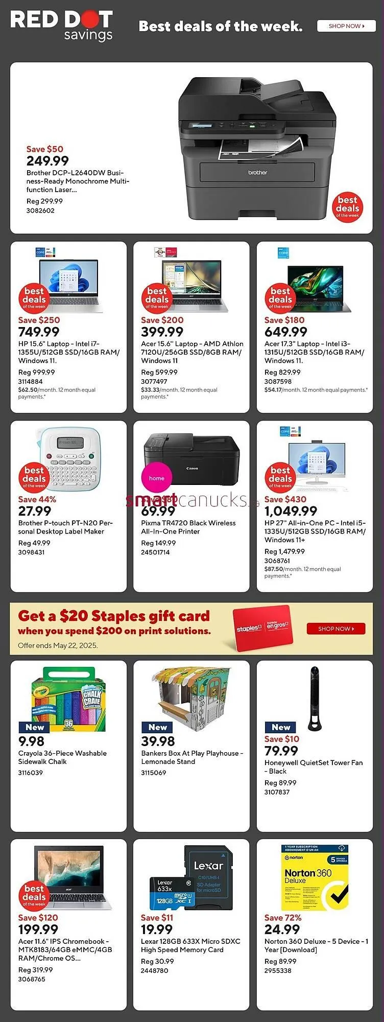 Staples flyer from May 16 to May 22 2025 - flyer page 2