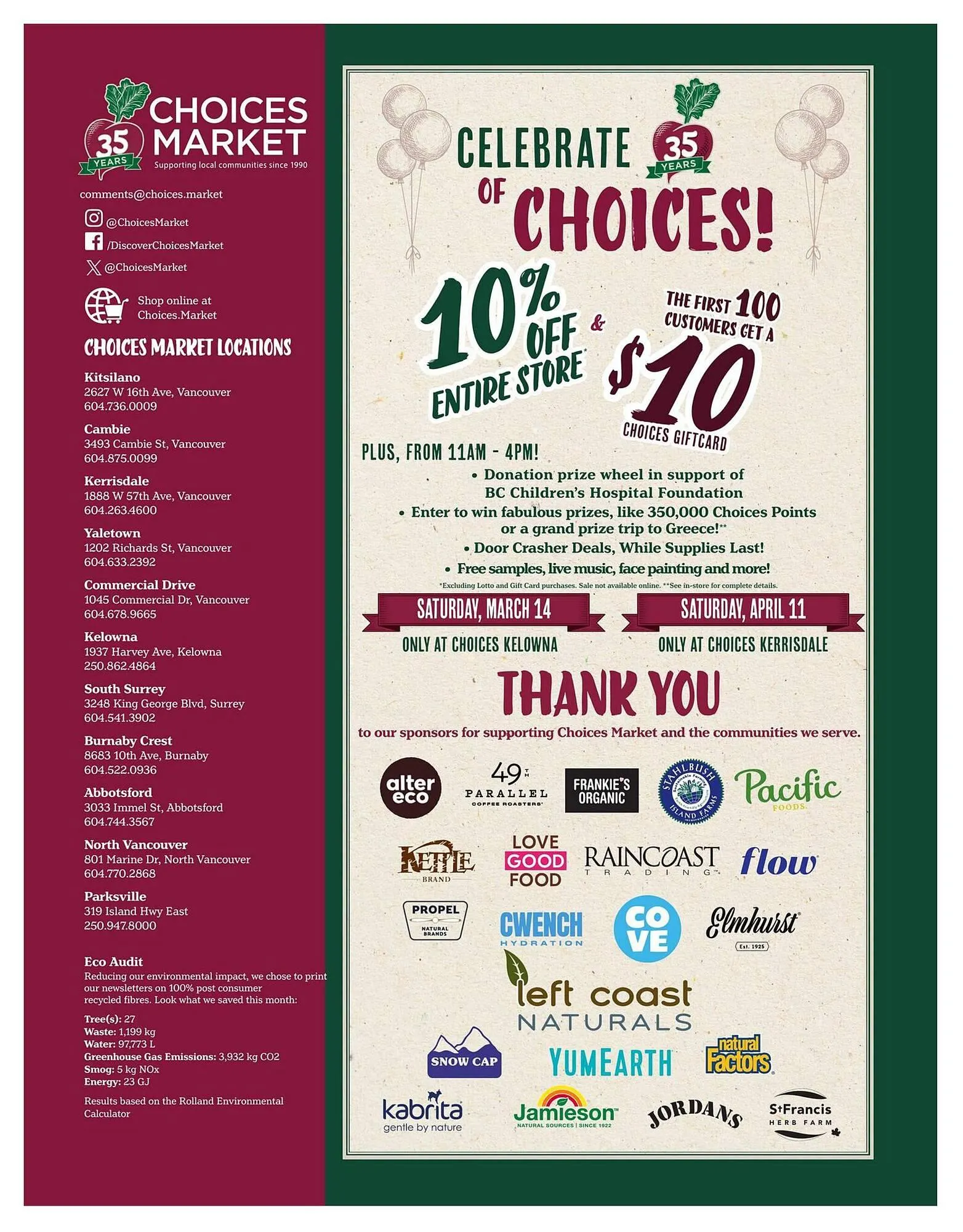 Choices Market flyer from March 1 to March 31 2026 - flyer page 16