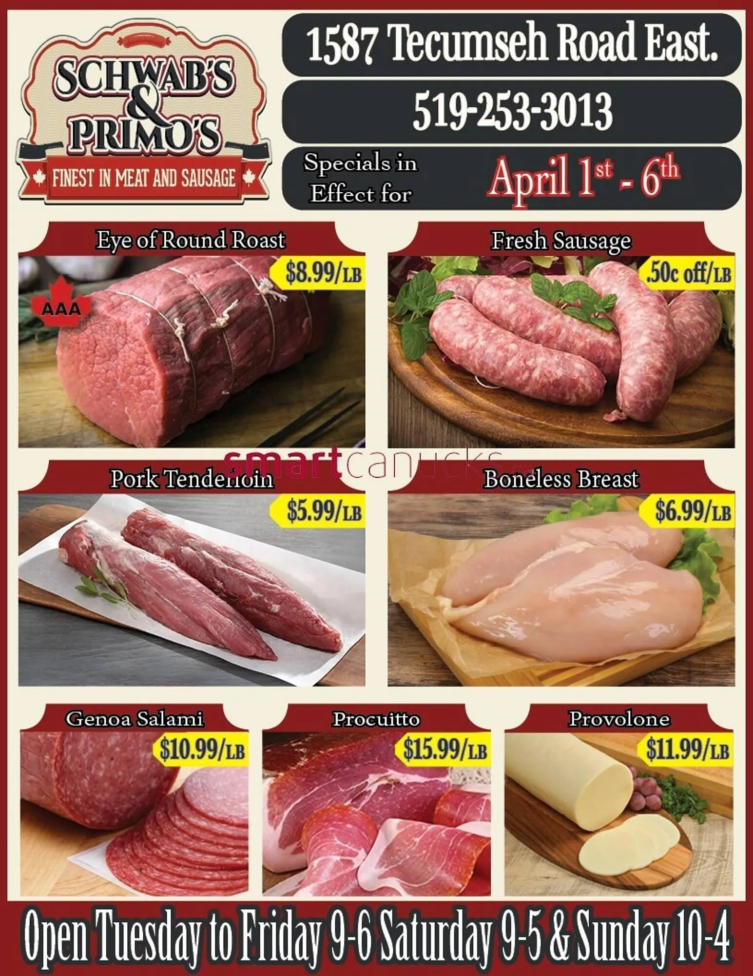 Schwabs & Primos flyer - 1