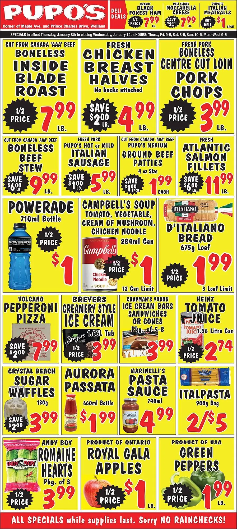 Pupo's Food Market flyer from January 8 to January 14 2026 - flyer page 1