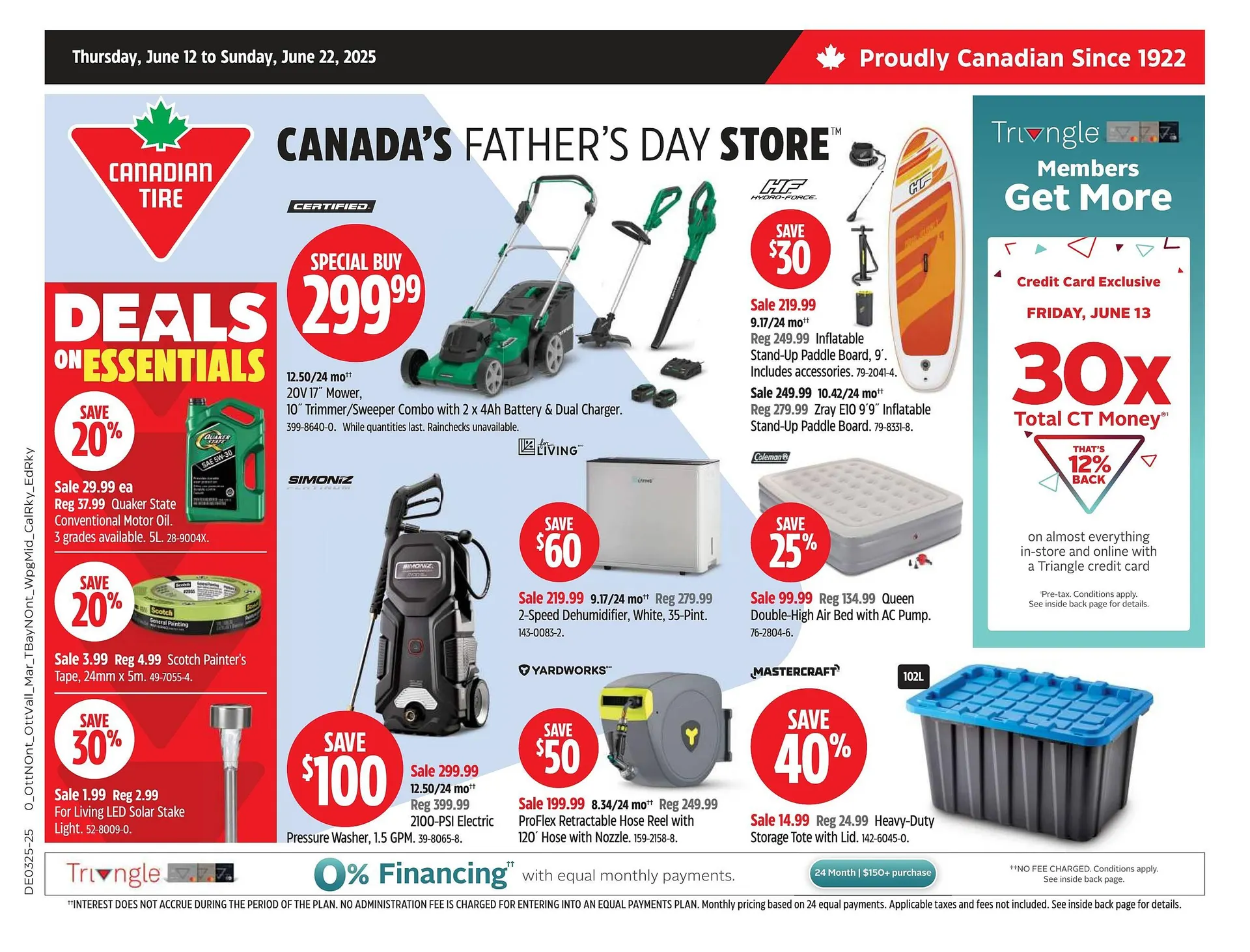 Canadian Tire flyer from June 12 to June 22 2025 - flyer page 1
