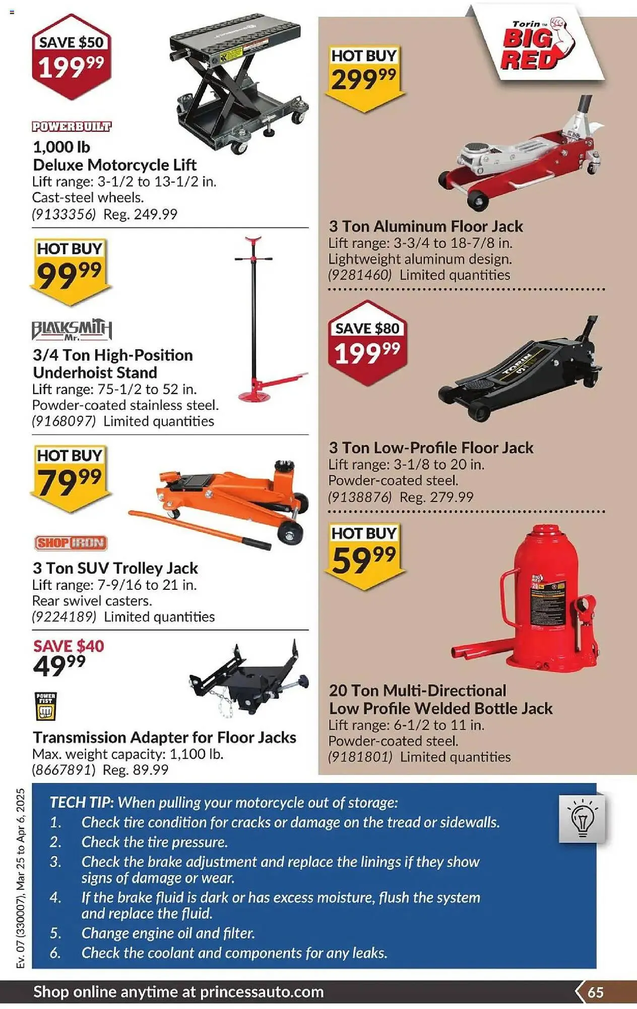 Princess Auto flyer from March 25 to April 6 2025 - flyer page 70