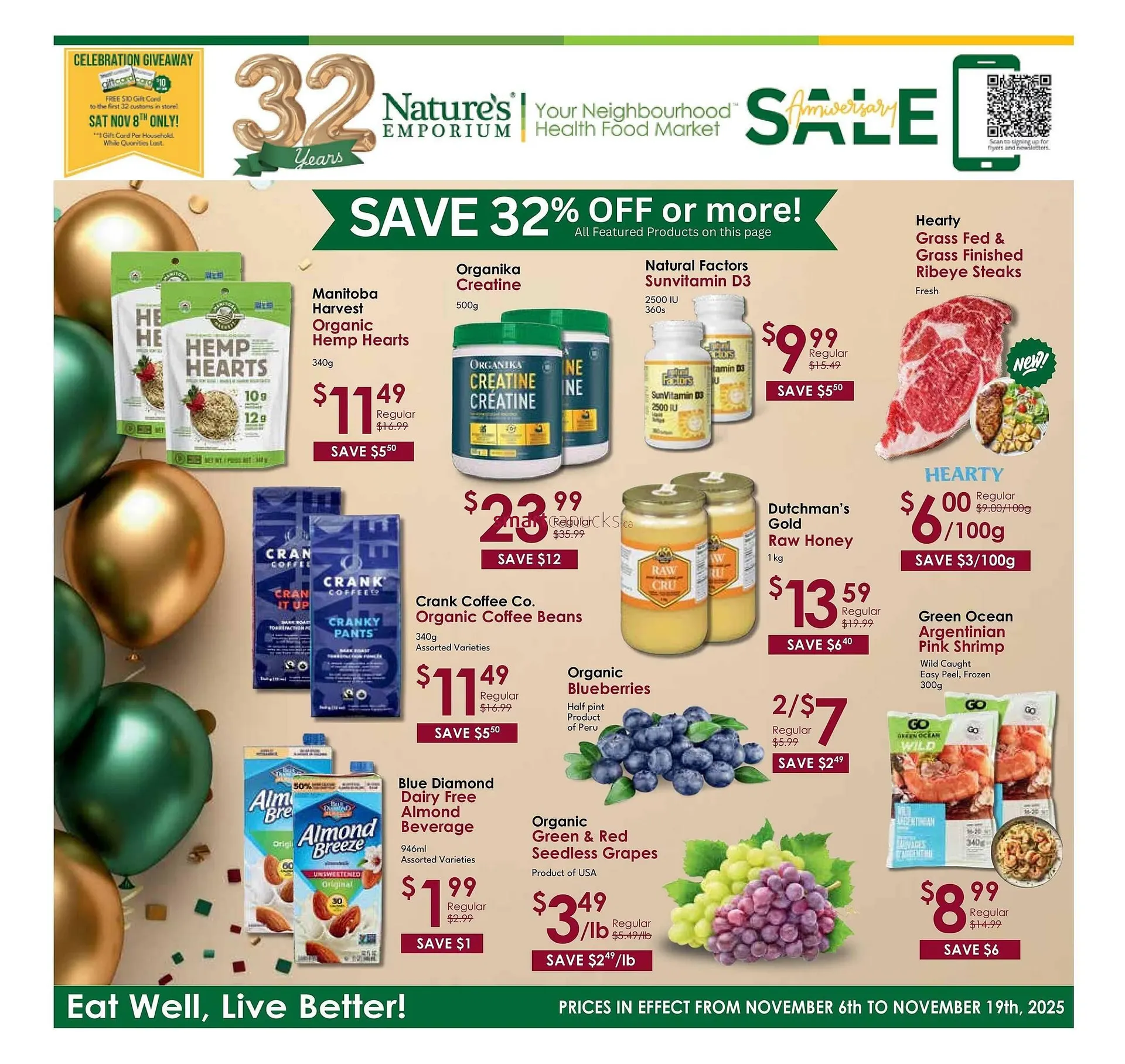 Nature's Emporium flyer from November 3 to November 12 2025 - flyer page 1