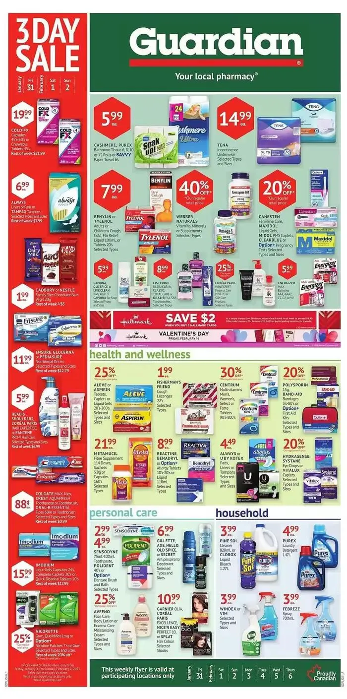 Guardian Pharmacy weekly flyer - 1