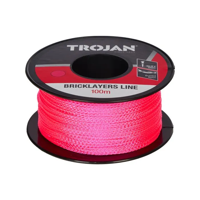 Trojan 100m Pink No. 8 Brickline