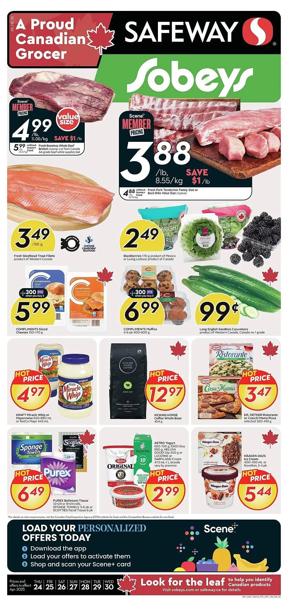 Safeway flyer from April 24 to May 1 2025 - flyer page 1