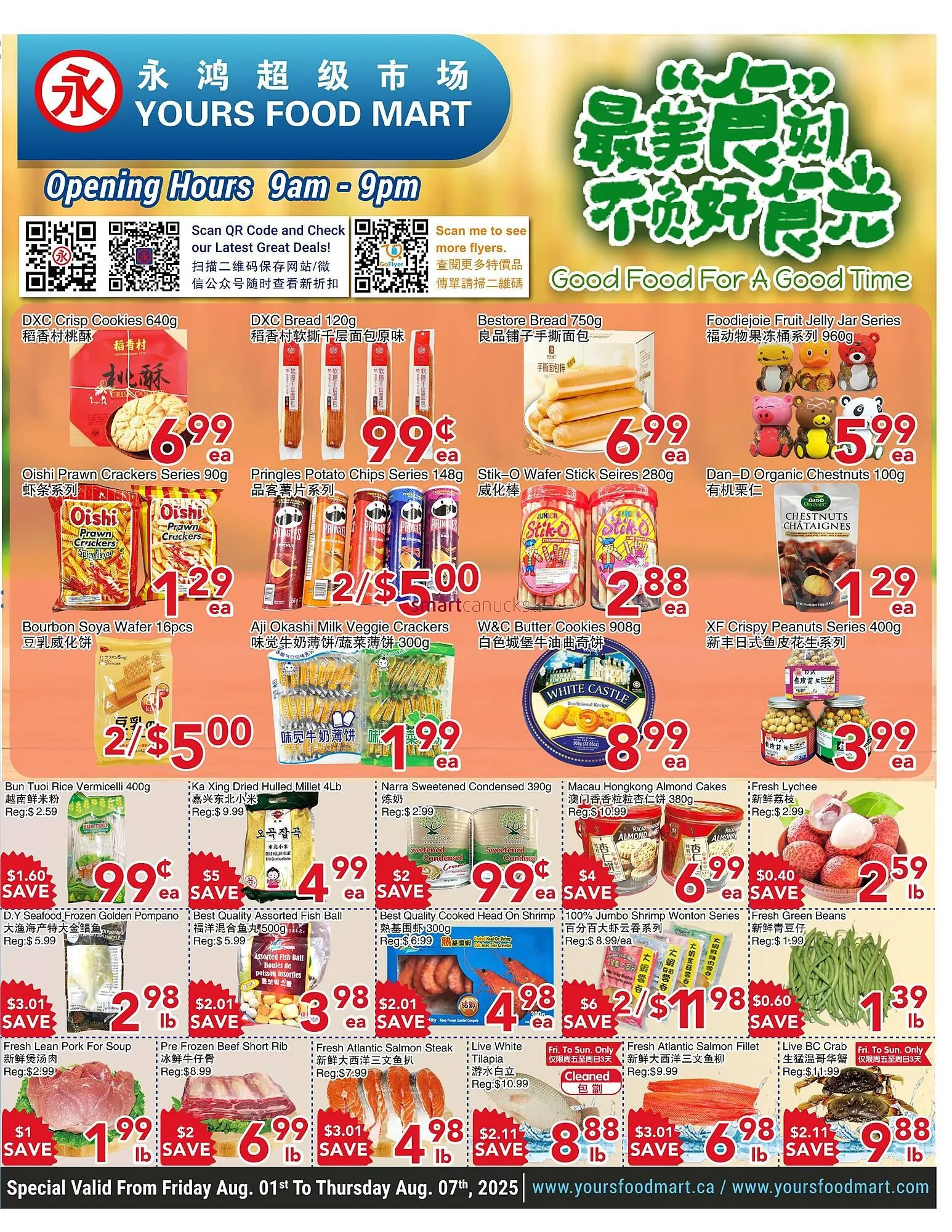 Yours Food Mart flyer - 1