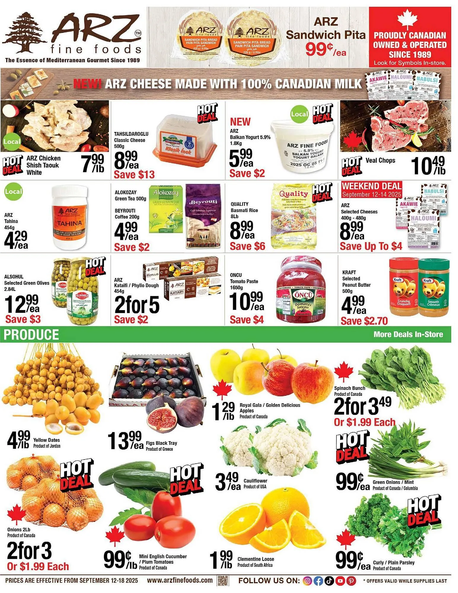 Arz Fine Foods flyer from September 12 to September 18 2025 - flyer page 1