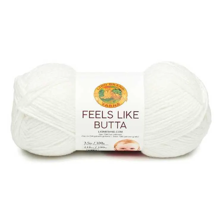 Lion Brand Feels Like Butta 100g Yarn 100 White
