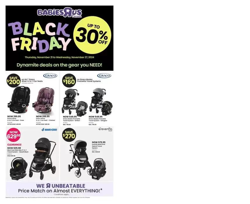 Babies"R"Us Flyer from November 21 to November 27 2024 - flyer page 1