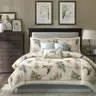 Reversible 7 Piece Printed Cotton Twill Comforter Set