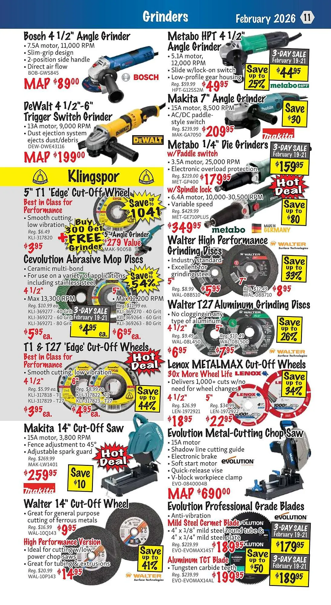 KMS Tools flyer from February 1 to February 28 2026 - flyer page 11