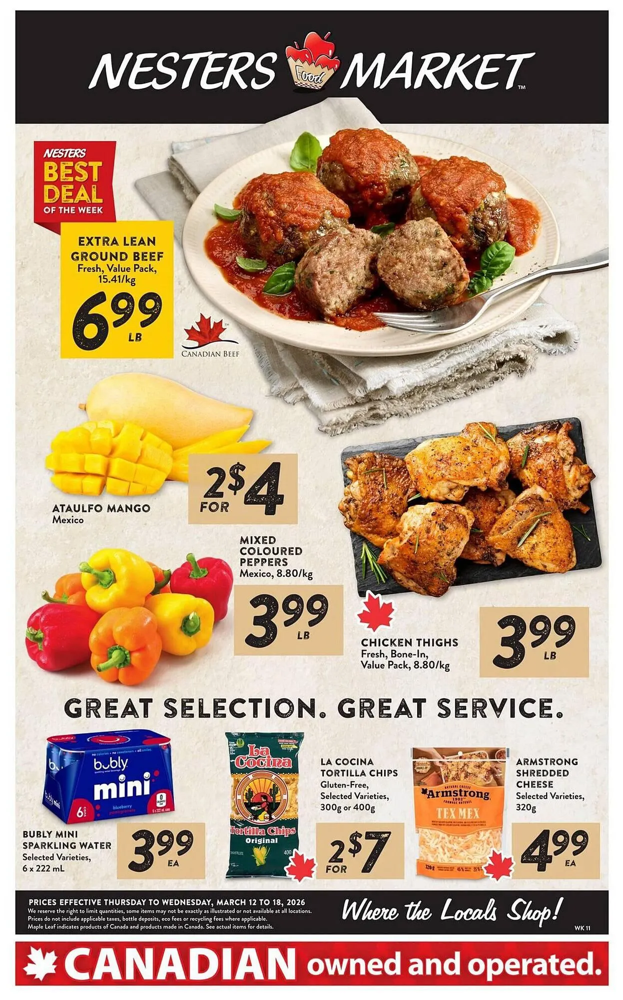 Nesters Market flyer from March 12 to March 18 2026 - flyer page 1