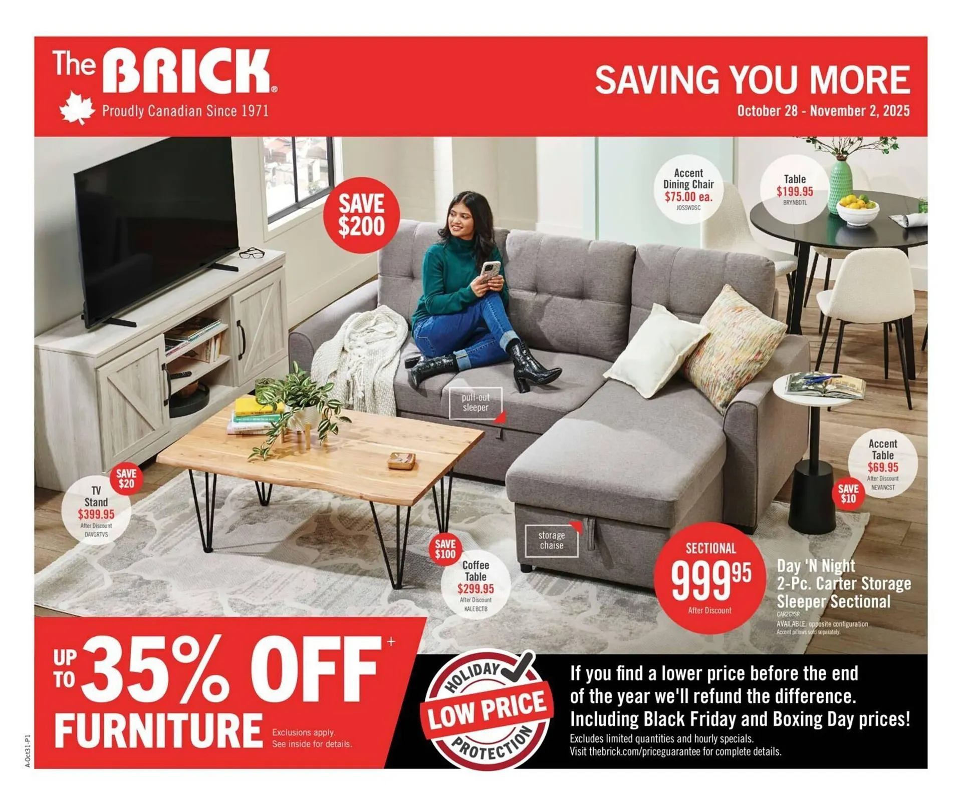 The Brick flyer from October 28 to November 2 2025 - flyer page 1