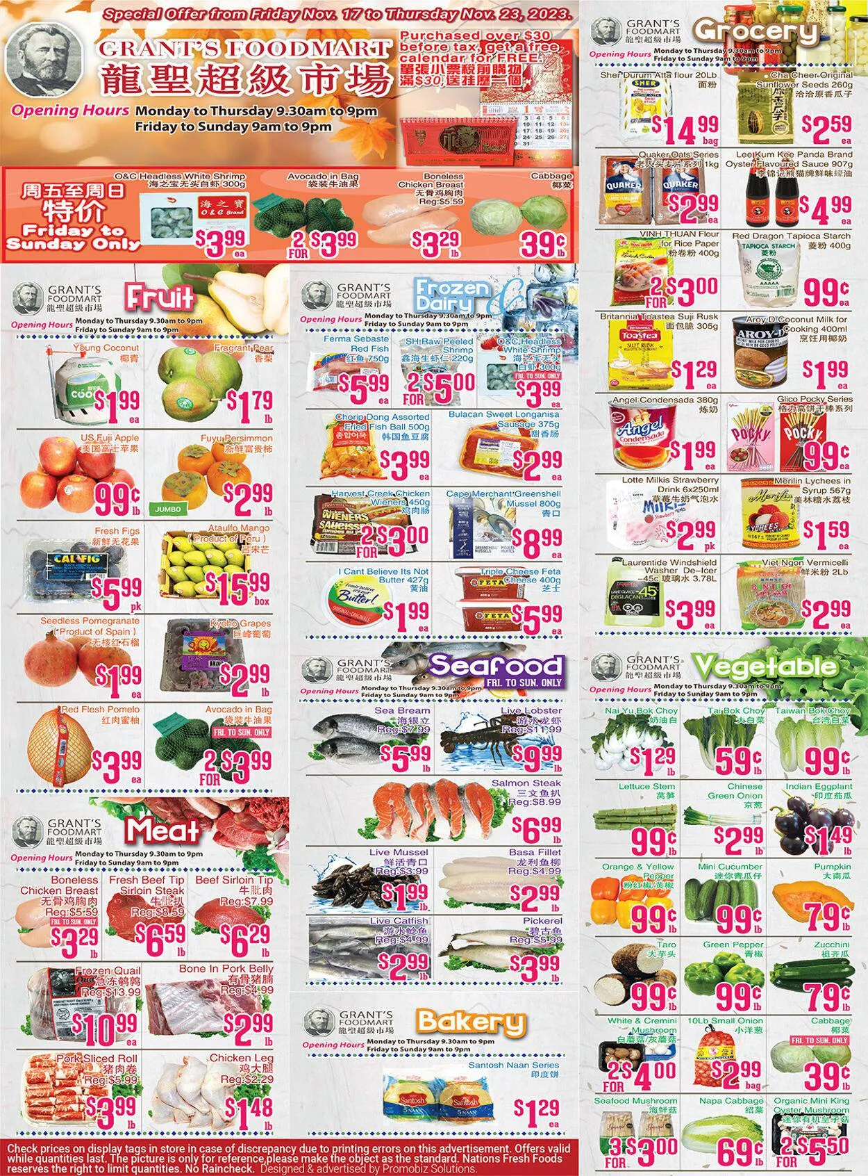 Oceans Current flyer from April 19 to May 3 2024 - flyer page 1