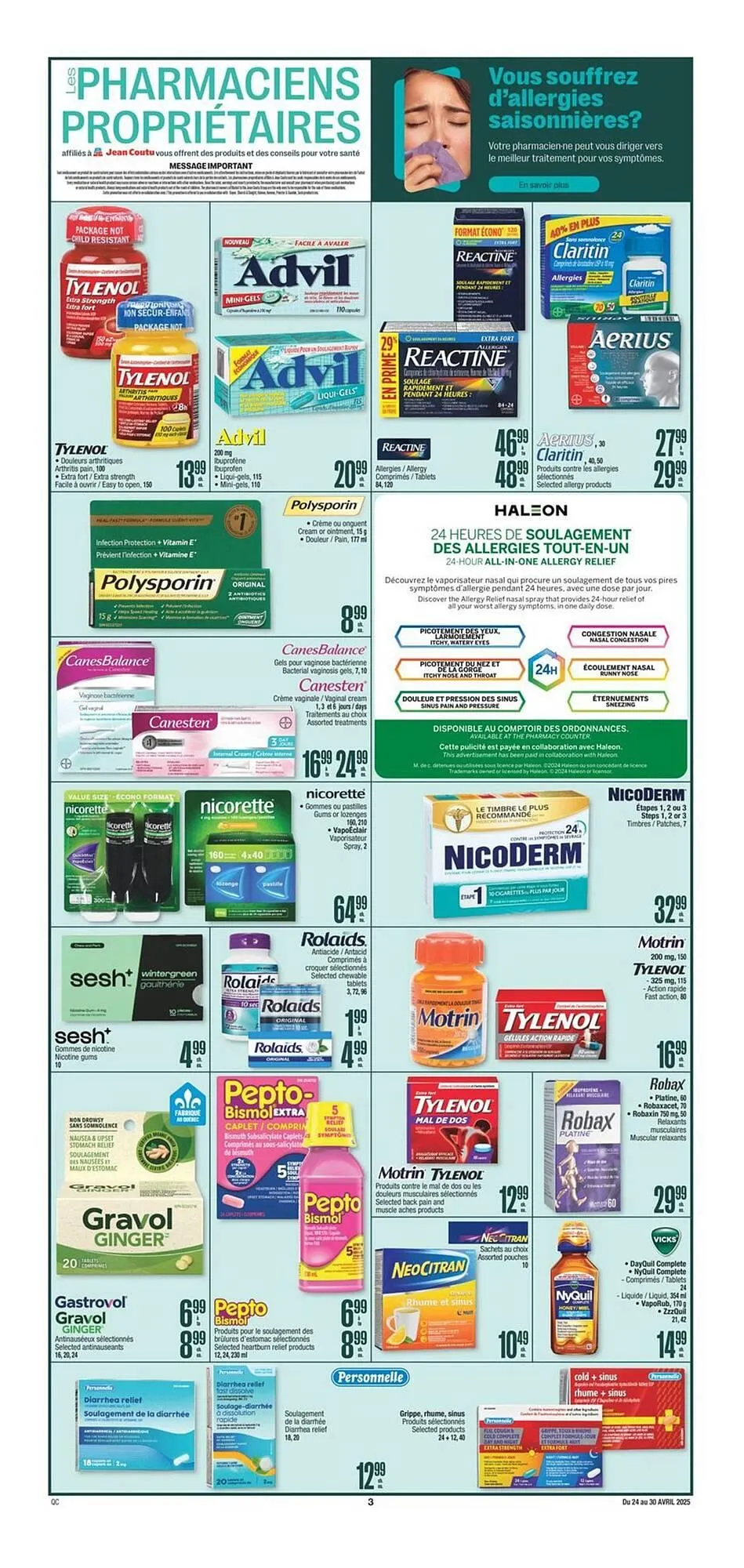 Jean Coutu flyer from April 25 to April 27 2025 - flyer page 4