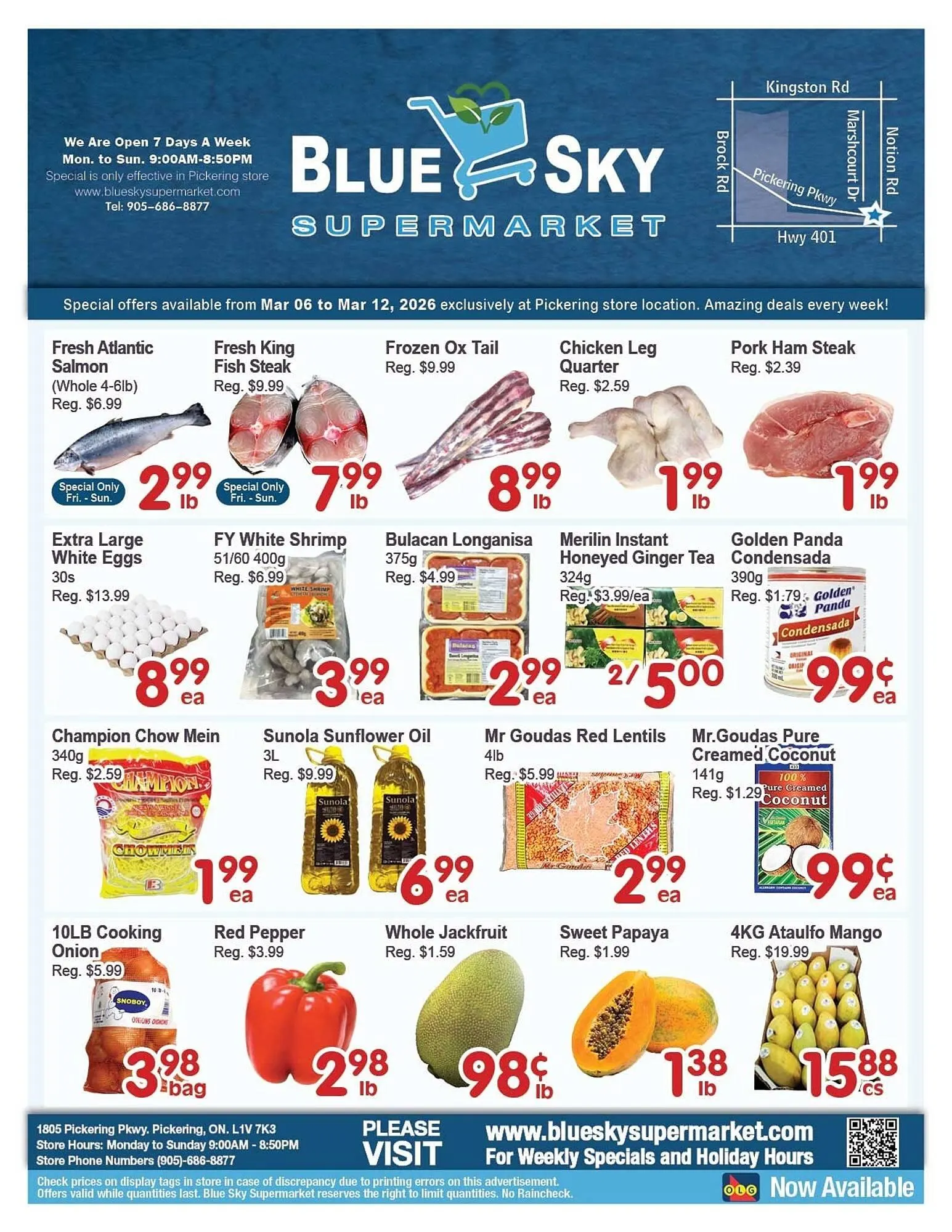 Blue Sky Supermarket flyer from March 6 to March 12 2026 - flyer page 1