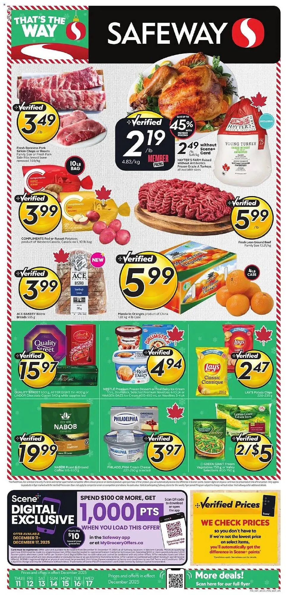 Safeway flyer from December 11 to December 17 2025 - flyer page 1