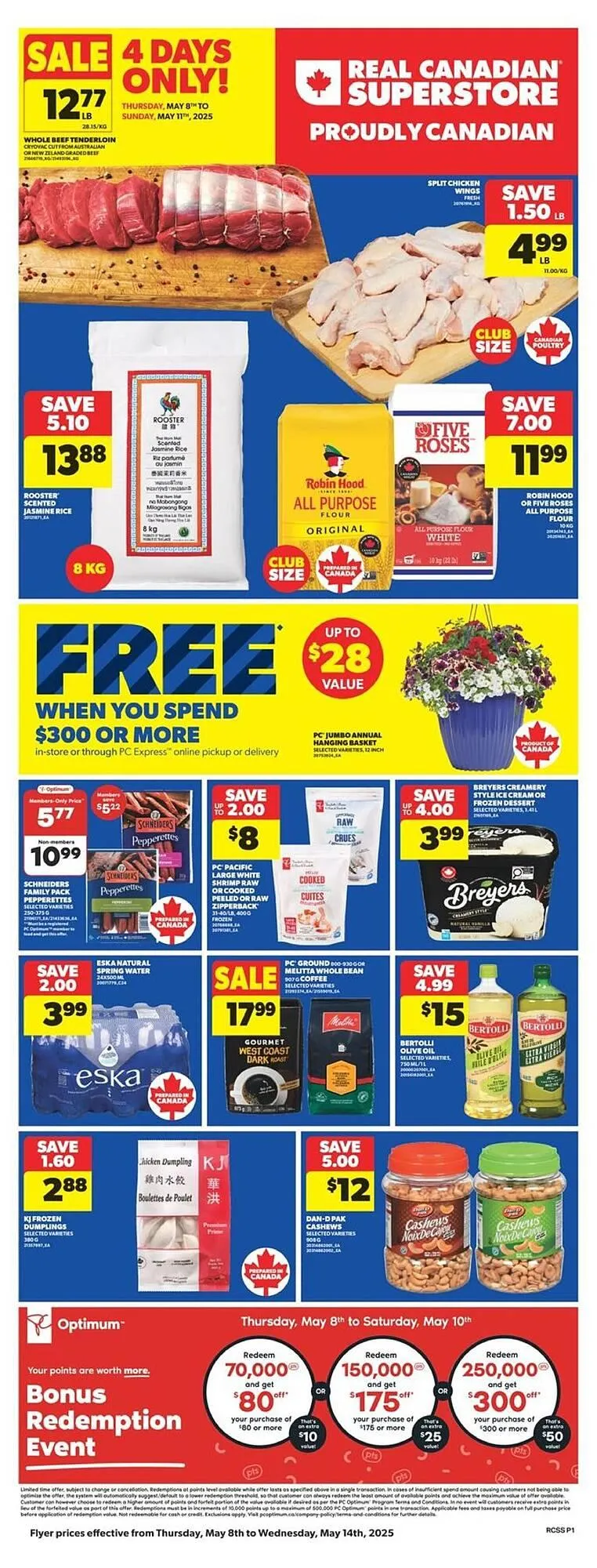 Real Canadian Superstore flyer from May 8 to May 15 2025 - flyer page 1