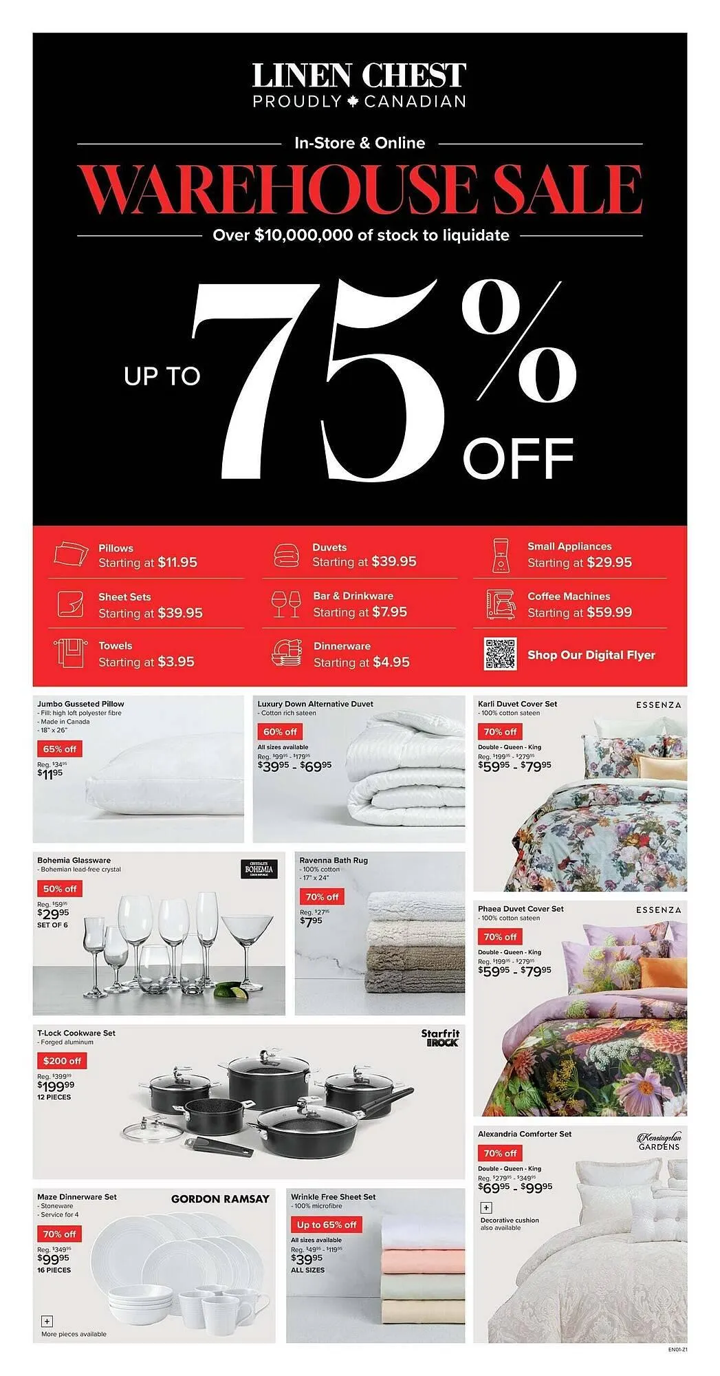 Linen Chest flyer from September 25 to October 2 2025 - flyer page 1