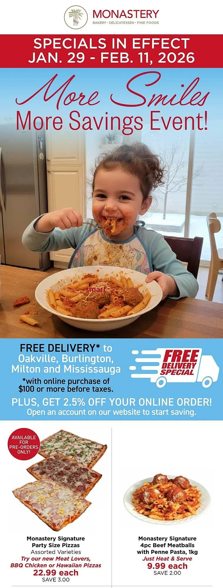 Monastery Bakery flyer - 1