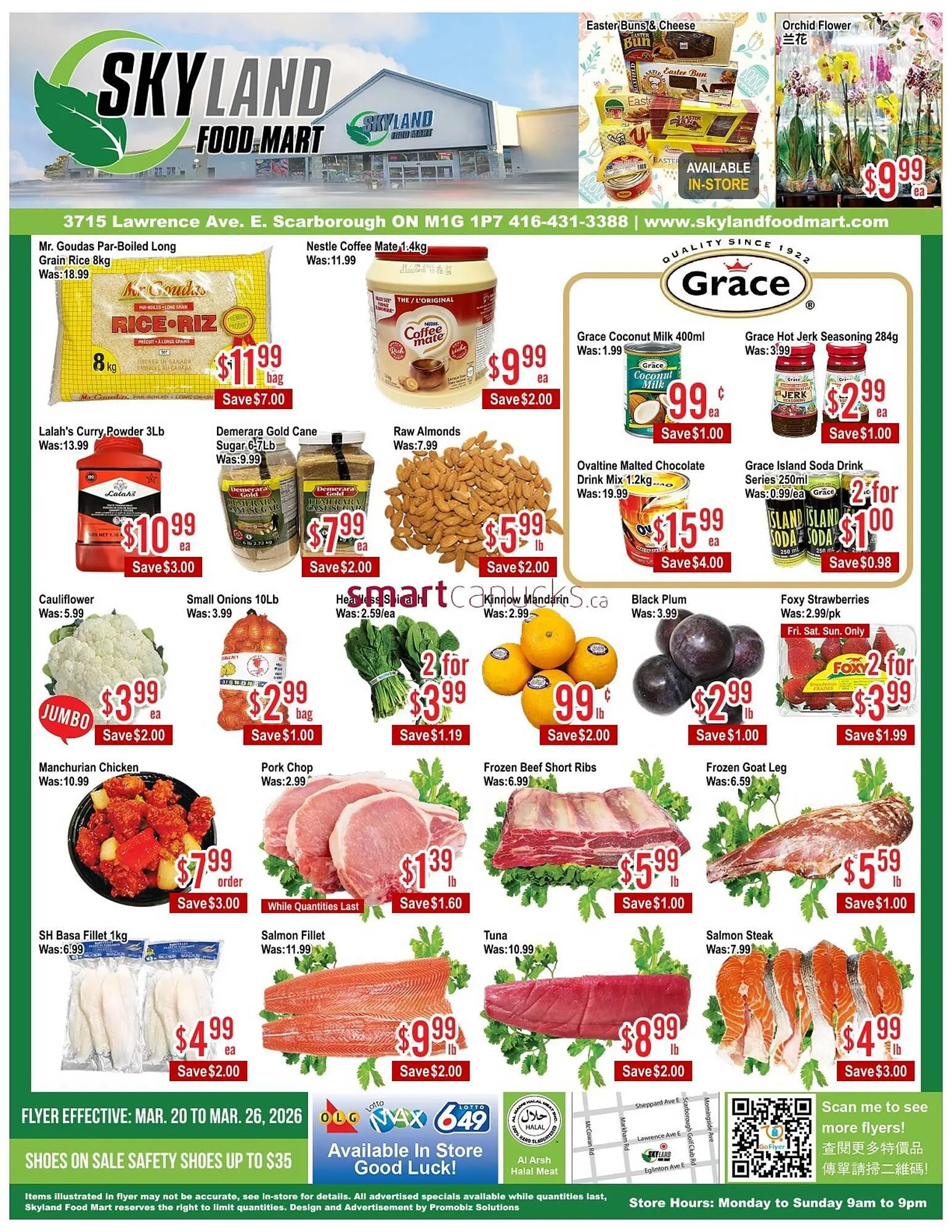 Skyland Foodmart flyer from March 20 to March 26 2026 - flyer page 1