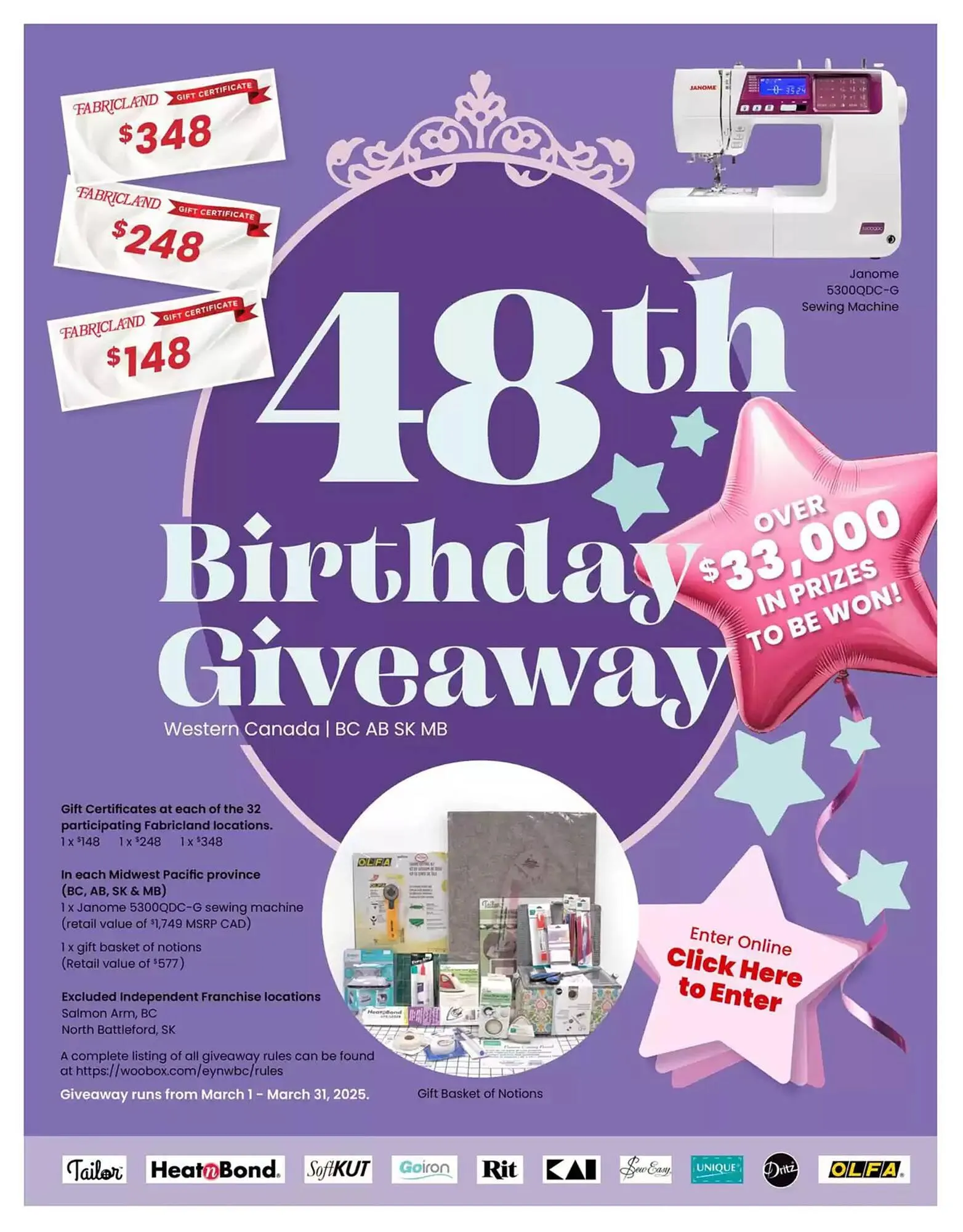 Fabricland flyer from March 1 to March 31 2025 - flyer page 2